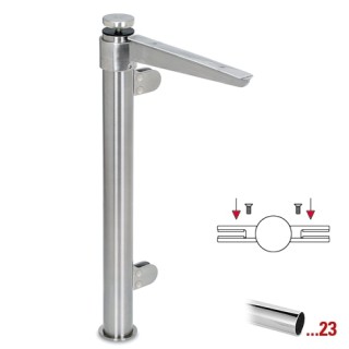 Chroom design midden staander, model 111, Ø 38,1 mm (1,5")