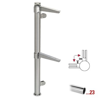 Chroom design 90° hoekstaander, model 112, Ø 38,1 mm (1,5")
