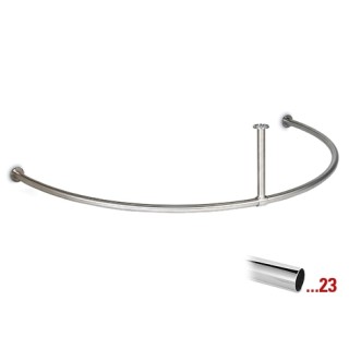 Chroom design kapstok Ø 25,4 mm, model 741
