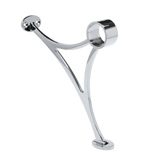 Chroom design voetsteun model 101 buis Ø 38,1 mm