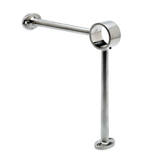 RVS design voetsteun model 104 buis Ø 38,1 mm
