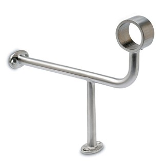 RVS design voetsteun model 107 buis Ø 50,8 mm
