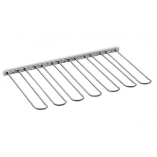 RVS design glazenhouder 7 rails, L 300 mm