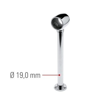 Chroom design voetsteun model 2100 Ø 38,1 mm (1,5")