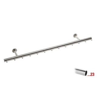 Chroom design kapstok 1250 mm Ø 38,1 mm, model 710