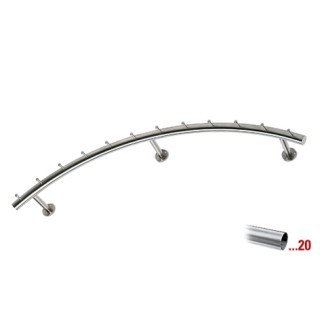 RVS design kapstok 750 mm Ø 38,1 mm, model 712