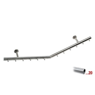 RVS design kapstok 1250 mm Ø 38,1 mm, model 713