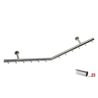 Chroom design kapstok 1000 mm Ø 38,1 mm, model 713