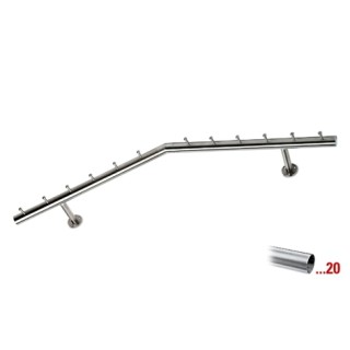 RVS design kapstok 750 mm Ø 38,1 mm, model 714