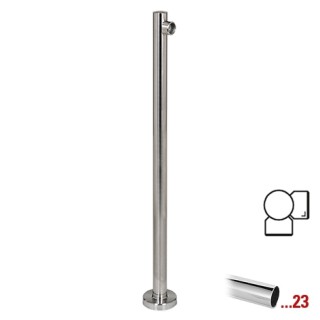 Chroom design hoekstaander 90° Ø 50,8 mm (2“) ​voor Geleidingssysteem 831