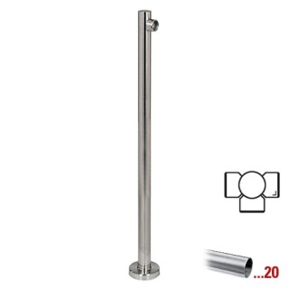 RVS design T-staander Ø 50,8 mm (2“) ​voor Geleidingssysteem 831