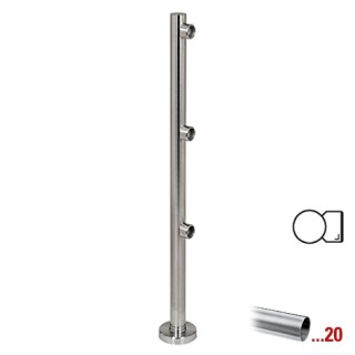 RVS design Eindstaander Ø 50,8 mm (2“) ​voor Geleidingssysteem 833