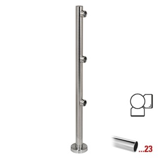 Chroom design hoekstaander 90° Ø 50,8 mm (2“) ​voor Geleidingssysteem 833