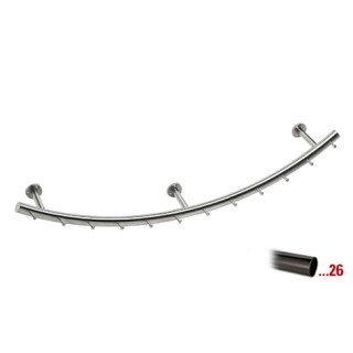 Antraciet design kapstok 1250 mm Ø 38,1 mm, model 711