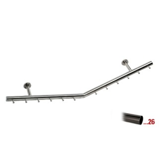 Antraciet design kapstok 750 mm Ø 38,1 mm, model 713