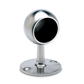 RVS design opschuifsteun eindsteun model 600-601 buis Ø 25,4 mm 