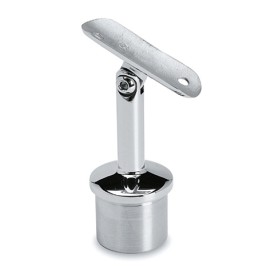 Chroom design verstelbare buissteun model 714 20° - 90° Ø 38,1 mm (1,5")