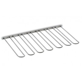 RVS design glazenhouder 7 rails, L 300 mm