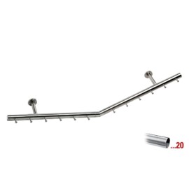 RVS design kapstok 750 mm Ø 38,1 mm, model 713