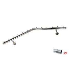 RVS design kapstok 750 mm Ø 38,1 mm, model 714