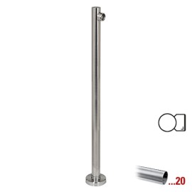 RVS design eindstaander Ø 50,8 mm (2“) ​voor Geleidingssysteem 831