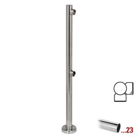Chroom design hoekstaander 90° Ø 50,8 mm (2“) ​voor Geleidingssysteem 832