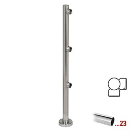 Chroom design hoekstaander 90° Ø 50,8 mm (2“) ​voor Geleidingssysteem 833