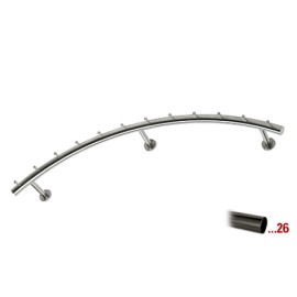 Antraciet design kapstok 1000 mm Ø 38,1 mm, model 712