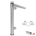 Chroom design midden staander, model 111, Ø 38,1 mm (1,5")