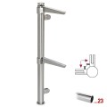 Chroom design 90° hoekstaander, model 112, Ø 38,1 mm (1,5")