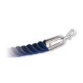RVS design hennep koord blauw Ø 40 mm met 2 koordhaken ​lengte ca. 1500 mm