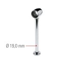 Chroom design voetsteun model 2100 Ø 38,1 mm (1,5")