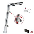 Antraciet design rechter staander, model 121, Ø 38,1 mm (1,5")
