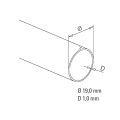 RVS design Buis Ø 19 mm, L 2500 mm