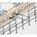 RVS design Eindstaander Ø 50,8 mm (2“) ​voor Geleidingssysteem 832