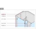 RVS design muur flens 45°, Ø 19 mm